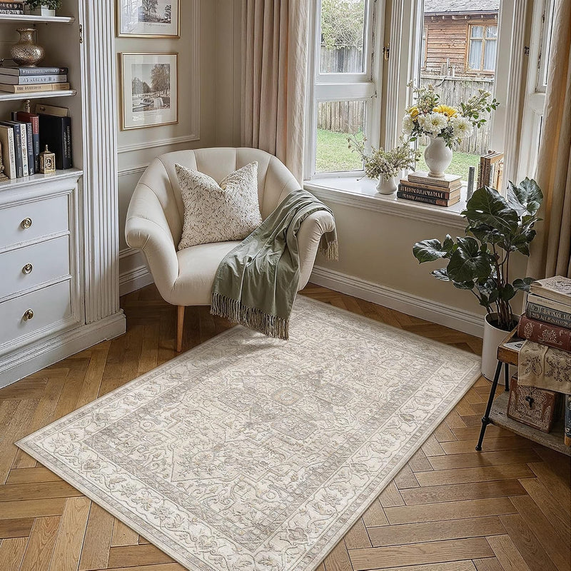 Vintage Rugs Living Room Rug Washable Carpet