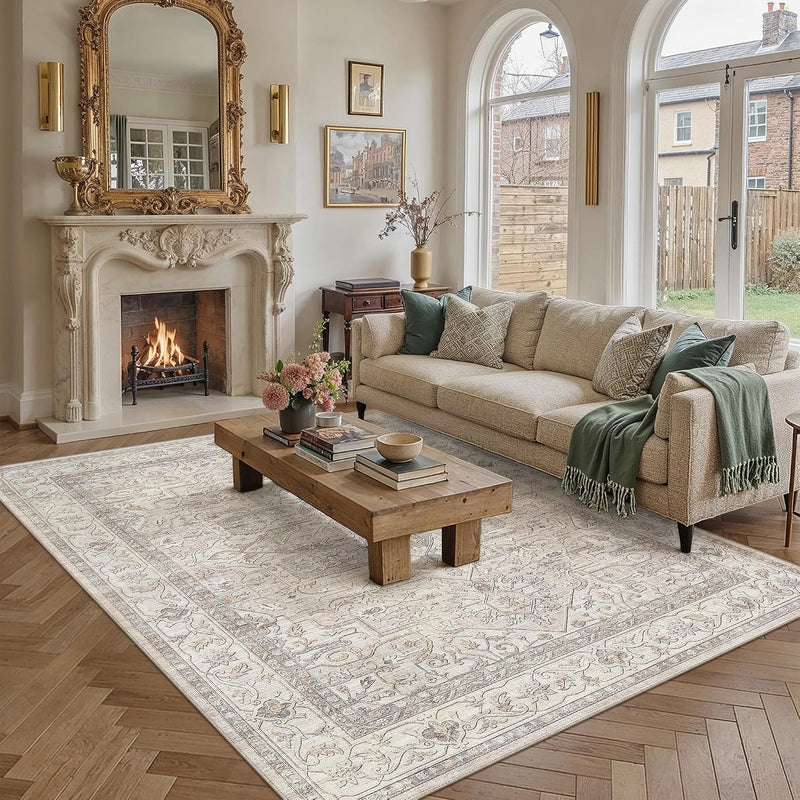 Vintage Rugs Living Room Rug Washable Carpet