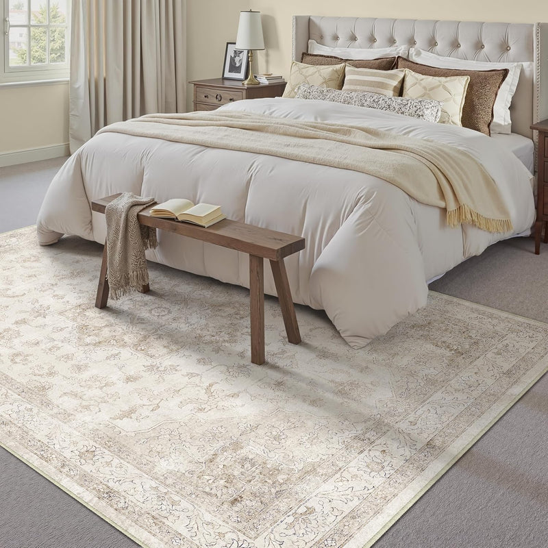 Vintage Rugs Living Room Rug Washable Carpet