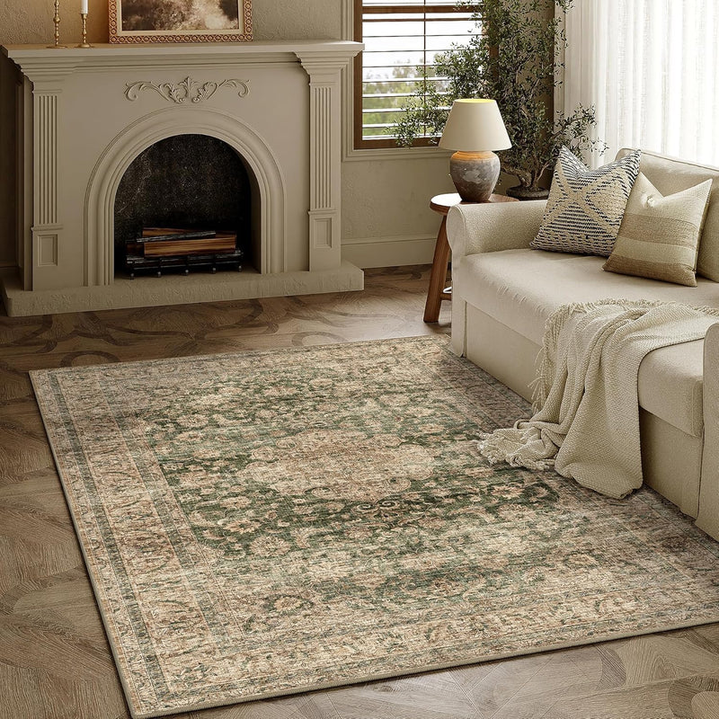 Vintage Rugs Living Room Rug Washable Carpet