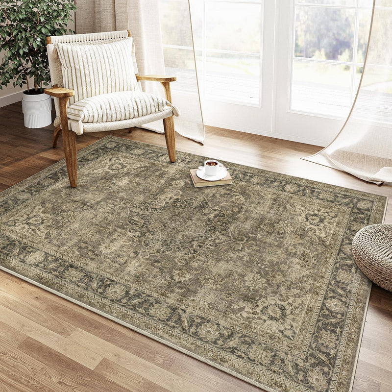 Vintage Rugs Living Room Rug Washable Carpet