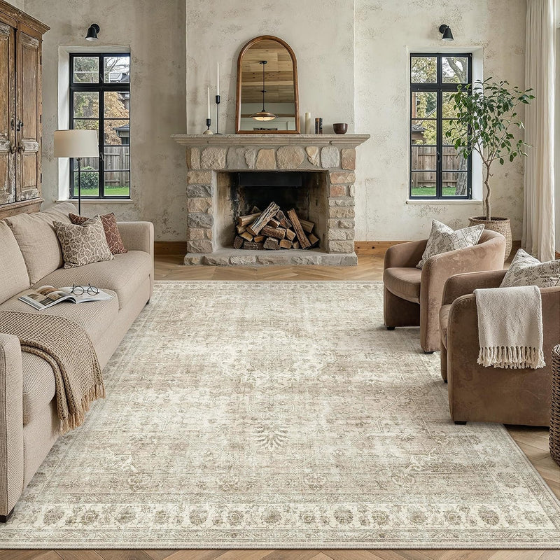 Vintage Rugs Living Room Rug Washable Carpet