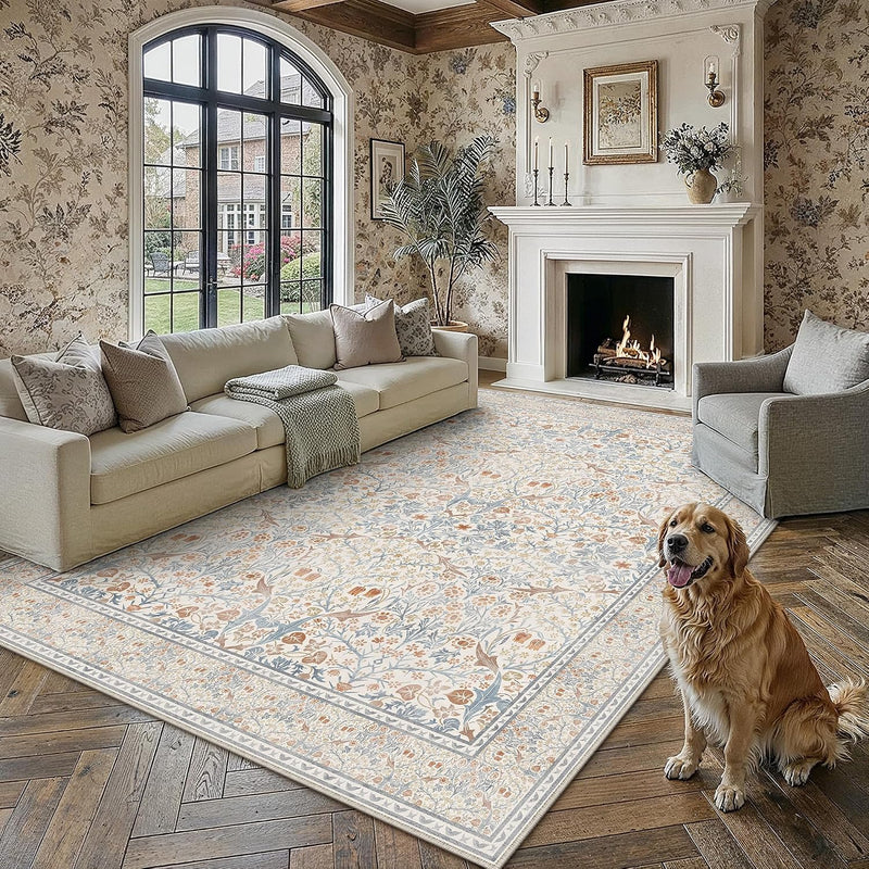 Vintage Rugs Living Room Rug Washable Carpet