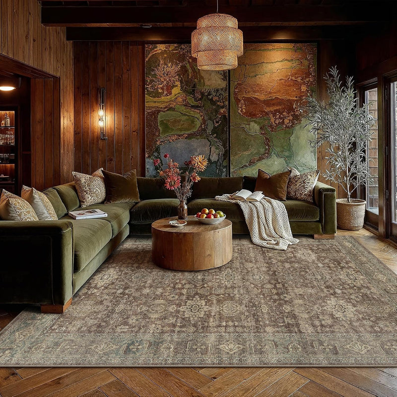 Vintage Rugs Living Room Rug Washable Carpet