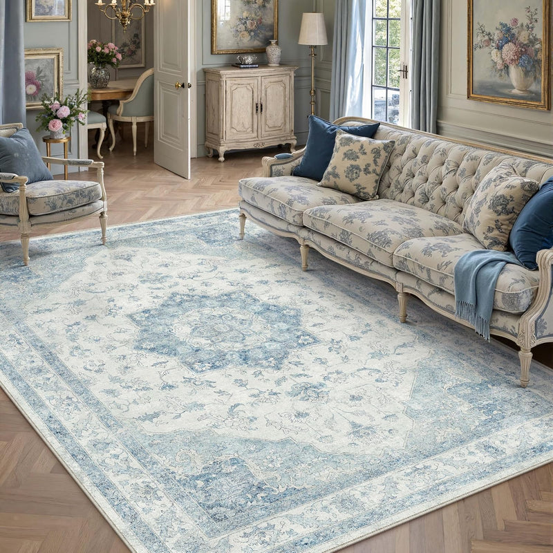 Vintage Rugs Living Room Rug Washable Carpet