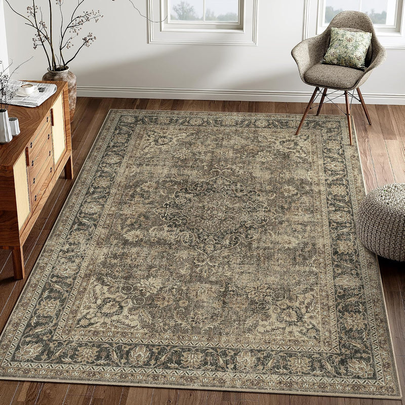 Vintage Rugs Living Room Rug Washable Carpet