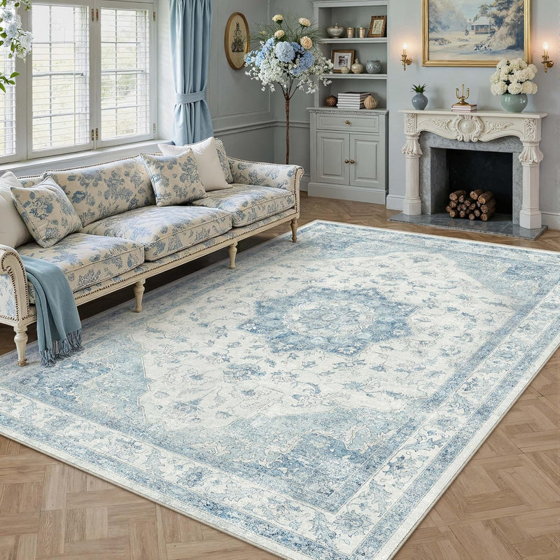 Vintage Rugs Living Room Rug Washable Carpet
