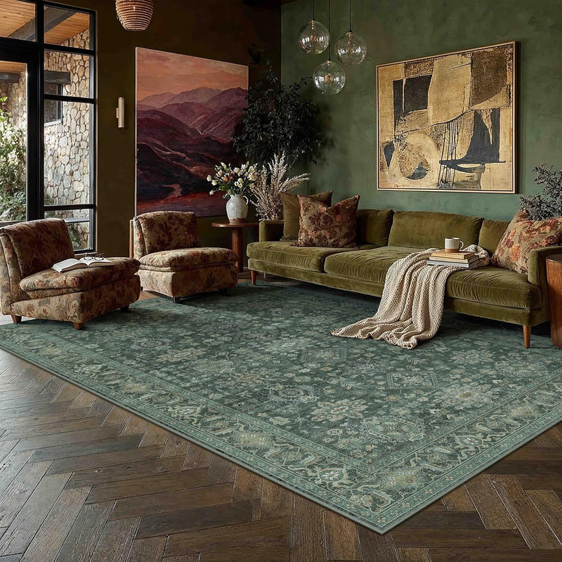 Vintage Rugs Living Room Rug Washable Carpet
