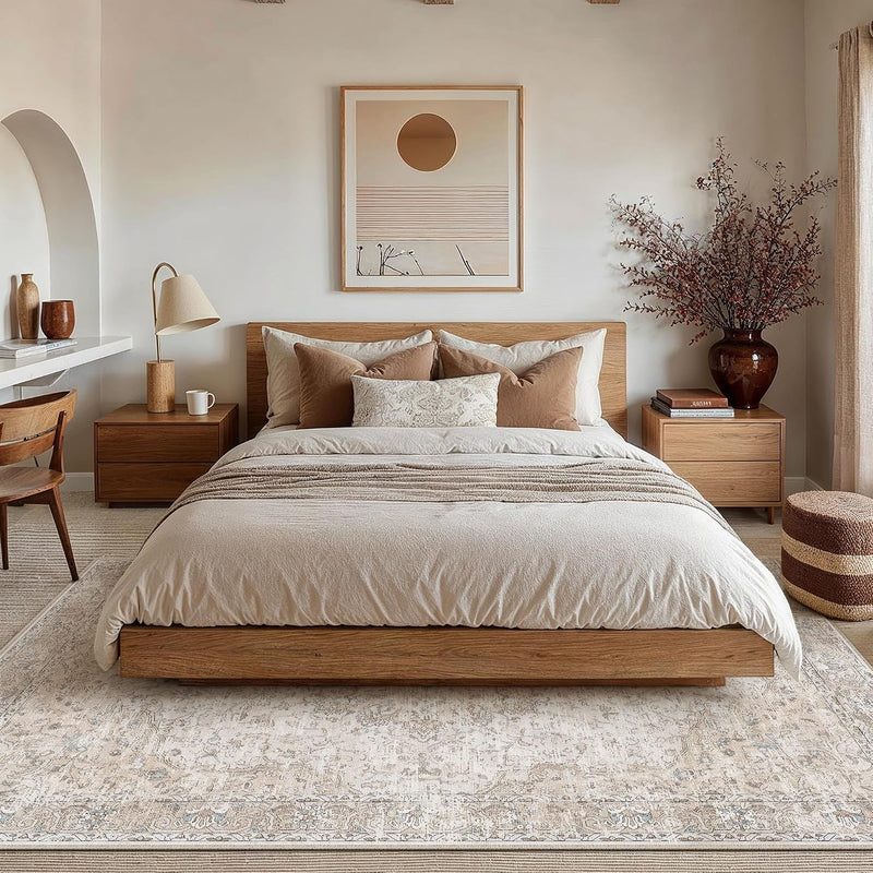 Vintage Rugs Living Room Washable 160x230CM Rug