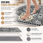Vintage Rugs Living Room Washable Anti Slip Large