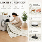 Vintage Rugs Living Room Washable Anti Slip Large