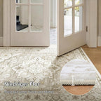 Vintage Rugs Living Room Washable Anti Slip Large
