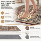 Vintage Rugs Living Room Washable Anti Slip Large