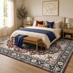 Vintage Rugs Living Room Washable Anti Slip Large