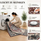 Vintage Rugs Living Room Washable Anti Slip Large