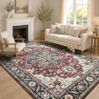 Vintage Rugs Living Room Washable Anti Slip Large