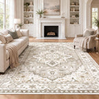 Vintage Rugs Living Room Washable Anti Slip Large