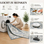 Vintage Rugs Living Room Washable Anti Slip Large