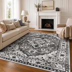 Vintage Rugs Living Room Washable Anti Slip Large