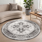 Vintage Rugs Living Room Washable Anti Slip Large