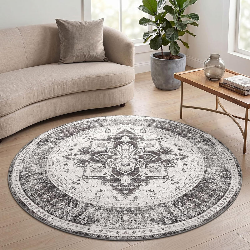 Vintage Rugs Living Room Washable Anti Slip Large
