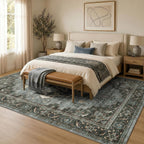Vintage Rugs Living Room Washable Anti Slip Large