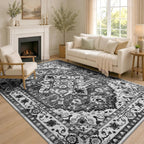 Vintage Rugs Living Room Washable Anti Slip Large