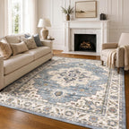 Vintage Rugs Living Room Washable Anti Slip Large