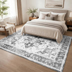 Vintage Rugs Living Room Washable Anti Slip Large