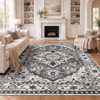 Vintage Rugs Living Room Washable Anti Slip Large