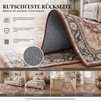 Vintage Rugs Living Room Washable Anti Slip Large