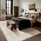Vintage Rugs Living Room Washable Large Rug