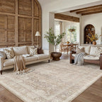 Vintage Rugs Living Room Washable Large Rug