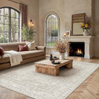 Vintage Rugs Living Room Washable Large Rug