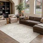 Vintage Rugs Living Room Washable Large Rug