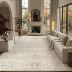 Vintage Rugs Living Room Washable Large Rug