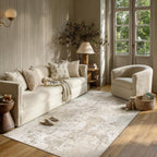 Vintage Rugs Living Room Washable Large Rug