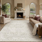 Vintage Rugs Living Room Washable Large Rug