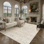 Vintage Rugs Living Room Washable Large Rug