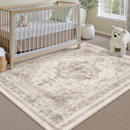 Vintage Rugs Living Room Washable Non Slip Large