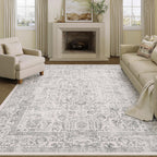 Vintage Rugs Living Room Washable Non Slip Large