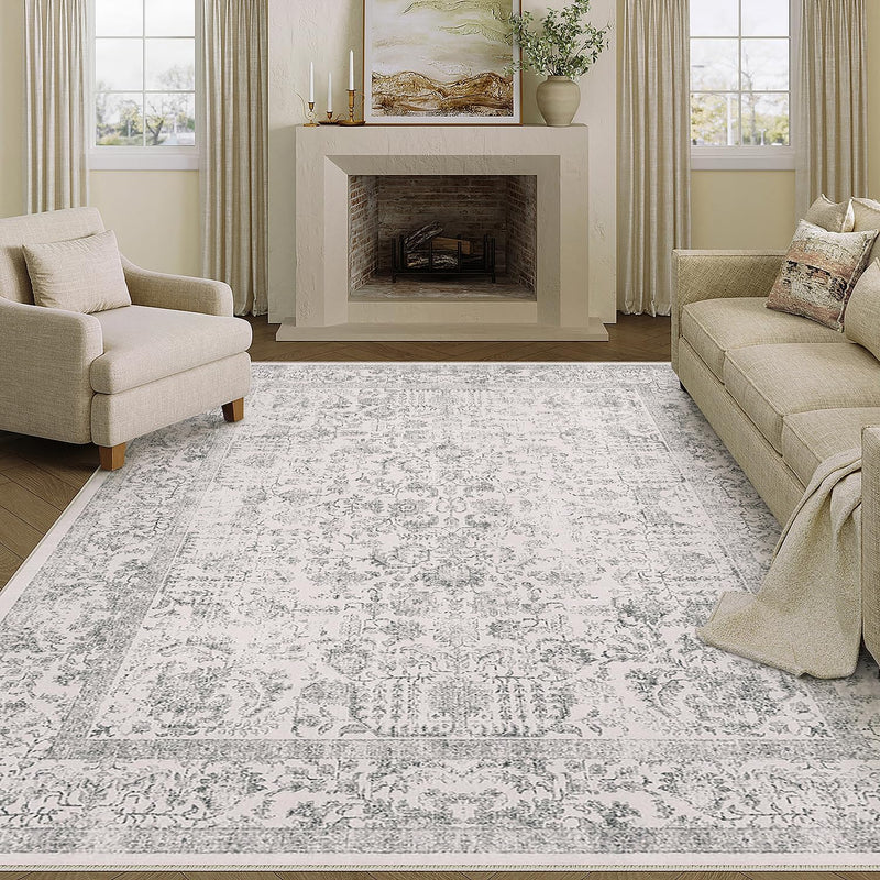 Vintage Rugs Living Room Washable Non Slip Large