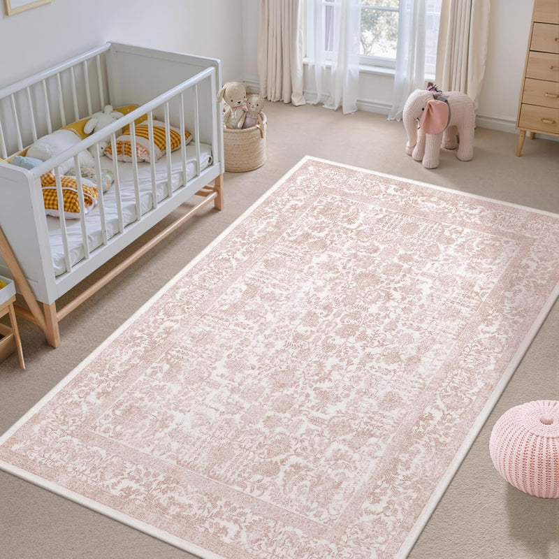 Vintage Rugs Living Room Washable Non Slip Large