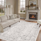 Vintage Rugs Living Room Washable Non Slip Large