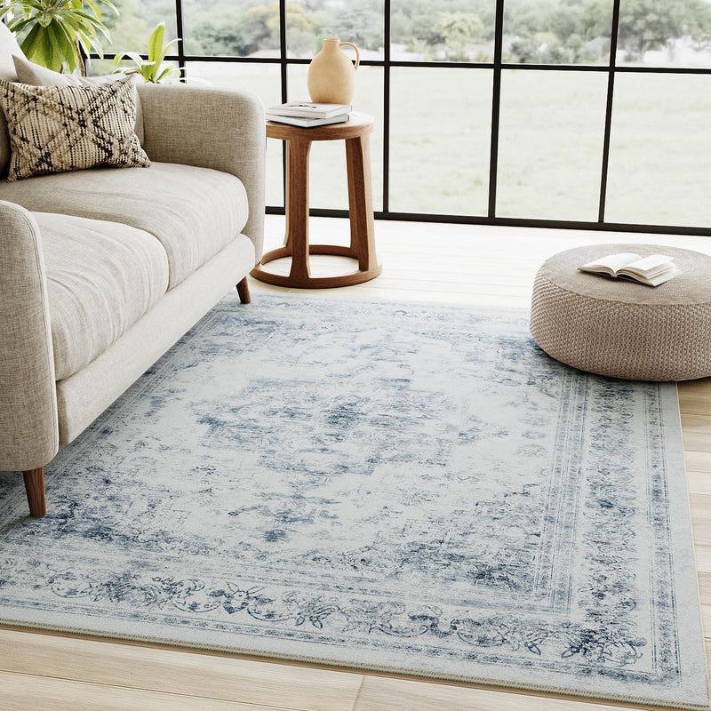 Vintage Rugs Living Room Washable Non Slip Large