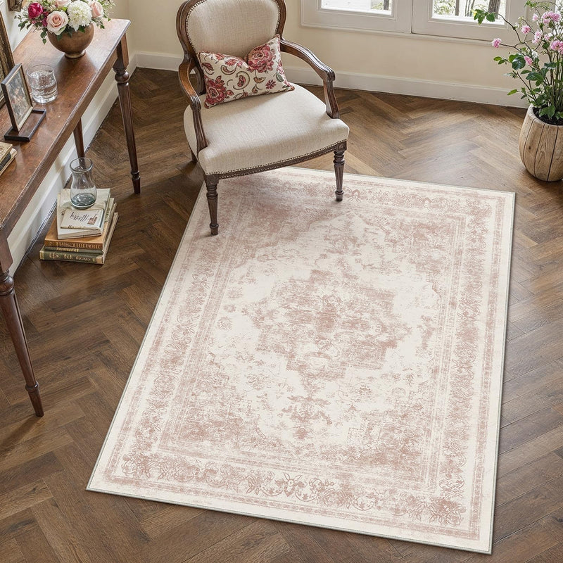 Vintage Rugs Living Room Washable Non Slip Large