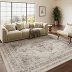 Vintage Rugs Living Room Washable Non Slip Large