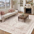 Vintage Rugs Living Room Washable Non Slip Large
