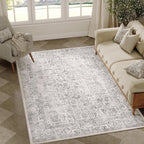 Vintage Rugs Living Room Washable Non Slip Large