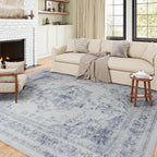 Vintage Rugs Living Room Washable Non Slip Large